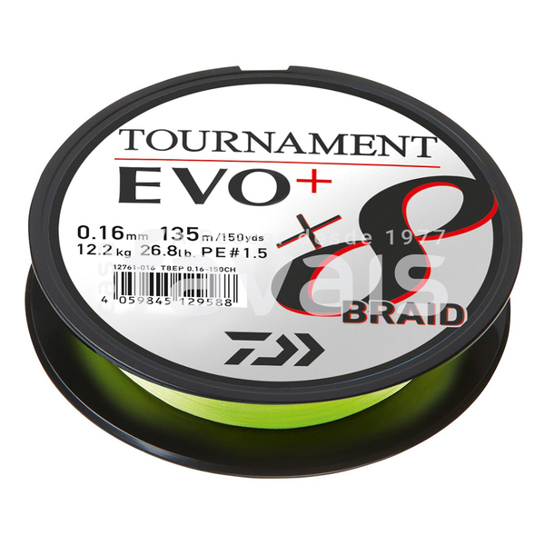 bobine de fio de pesca verde Tournament Evo+